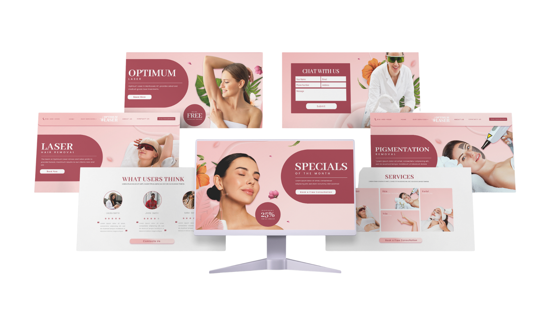 Website design and development showcase