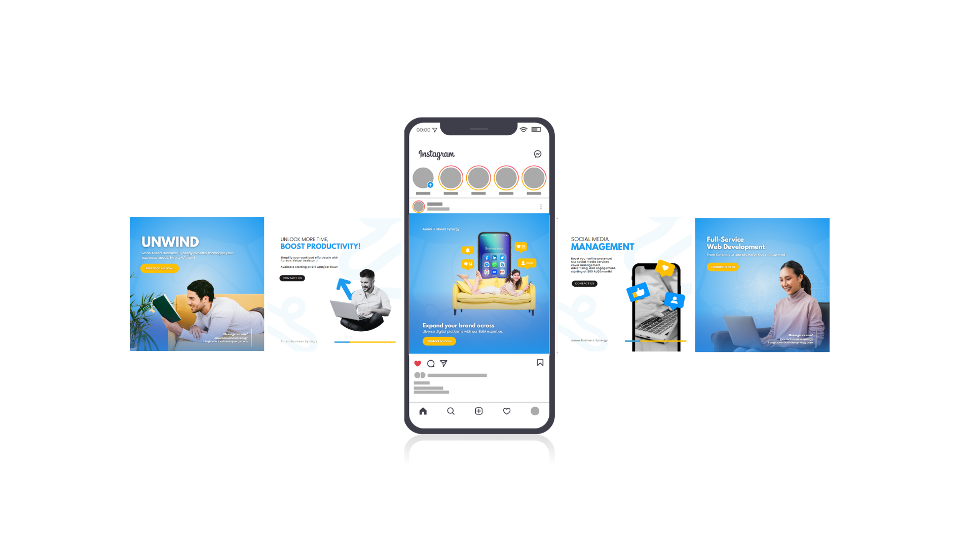 Social media management showcase